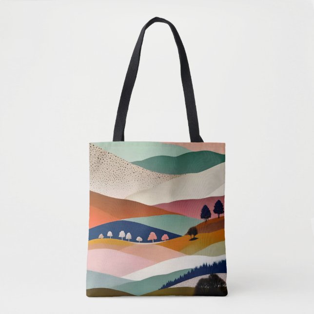 Textured Landscape Tote Bag (Front)