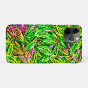 Textured Leaf Garden Art iPhone 11 Pro Case