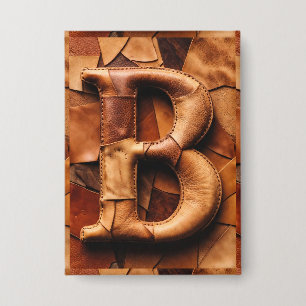 Textured Leather Patchwork “B” Monogram