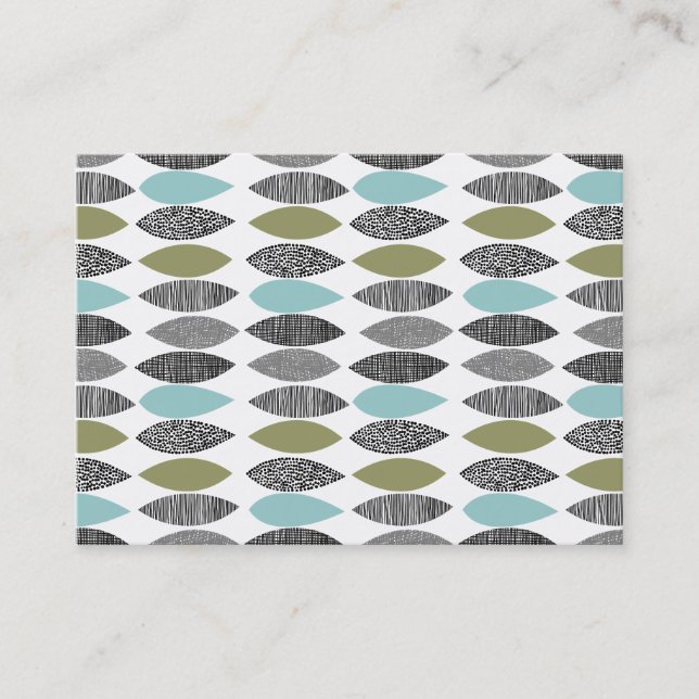 Textured Leaves 01 Business Card (Front)