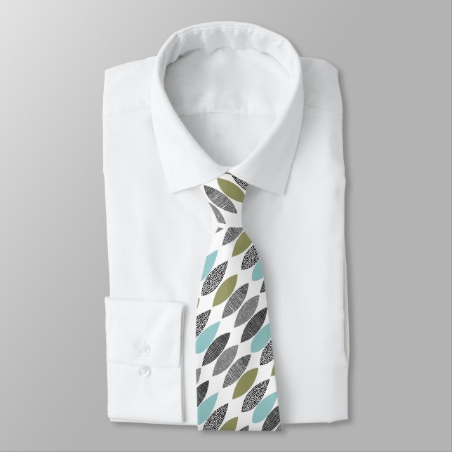 Textured Leaves 01 Diagonal Tie (Tied)