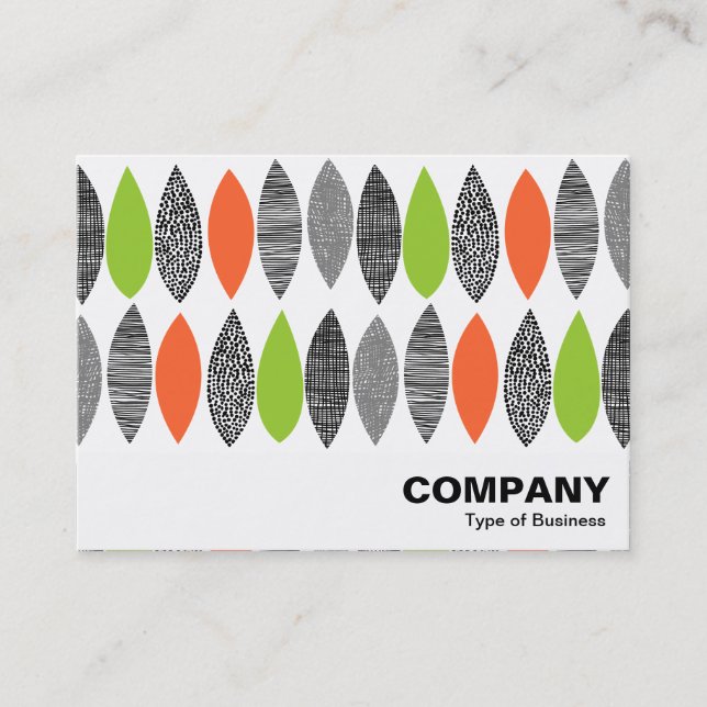 Textured Leaves 02 Business Card (Front)