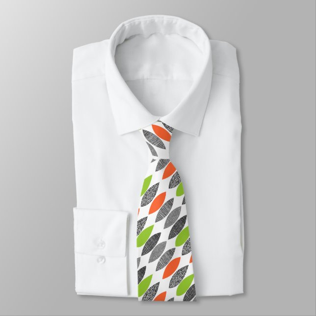 Textured Leaves 02 Diagonal Tie (Tied)