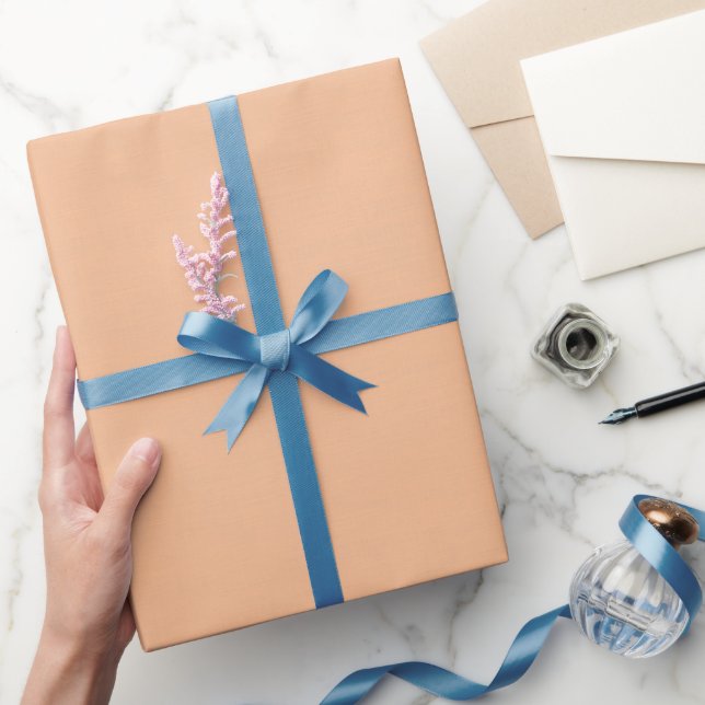 Textured Light Orange Wrapping Paper (Gifting)
