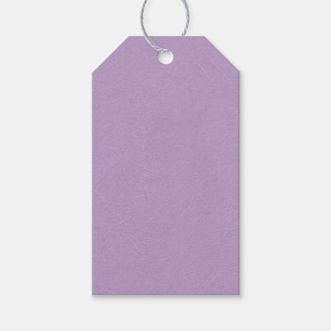 Textured Light Purple Colour Gift Tags (Front)