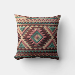 Textured Modern Geometric Southwest Style  Cushion