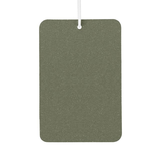 Textured Moss Green Air Freshener – Customisable (Front)