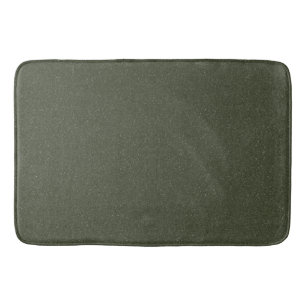 Textured Moss Green Bath Mat – Customizable