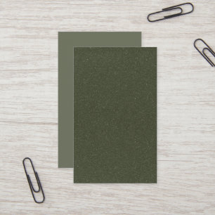 Textured Moss Green Business Card – Customisable