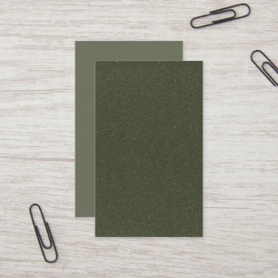 Textured Moss Green Business Card – Customizable