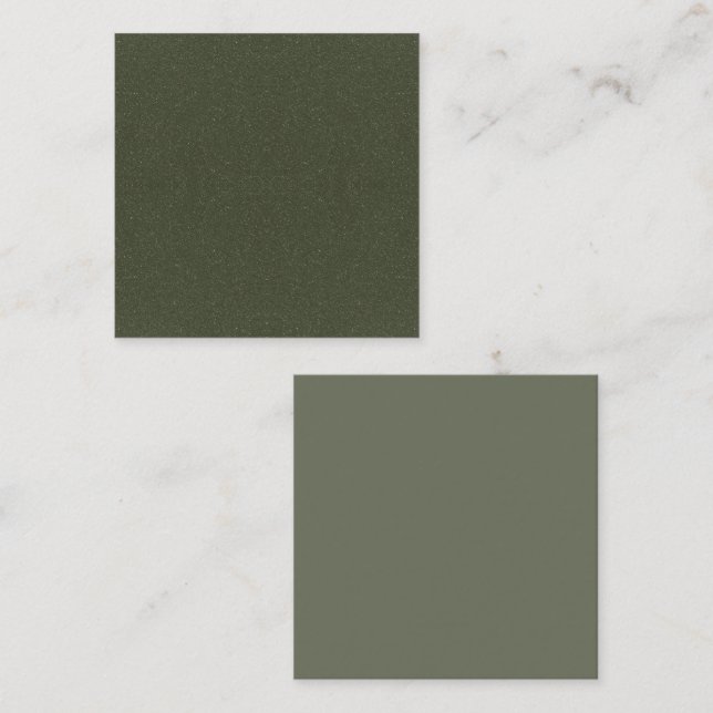 Textured Moss Green Custom Insert Card (Front/Back)
