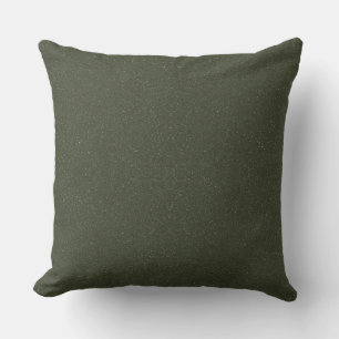 Textured Moss Green Custom Throw Pillow