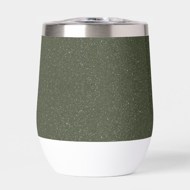 Textured Moss Green Custom Tumbler (Front)