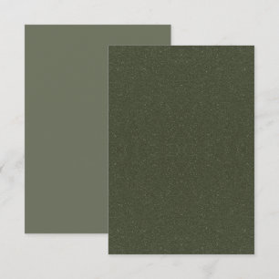 Textured Moss Green Flat Greeting Card – Customise