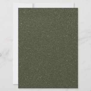 Textured Moss Green Flat Holiday Card – Customise