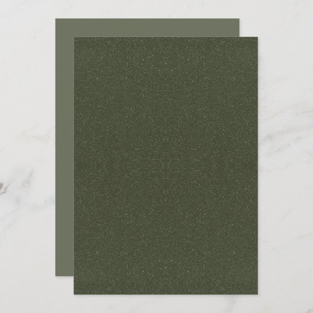 Textured Moss Green Flat Program – Customisable (Front/Back)