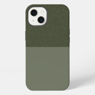 Textured Moss Green iPhone 13 Case – Customisable