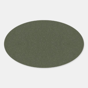 Textured Moss Green Oval Sticker – Customisable