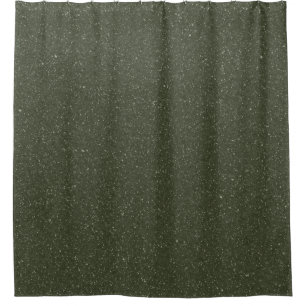 Textured Moss Green Shower Curtain – Customizable