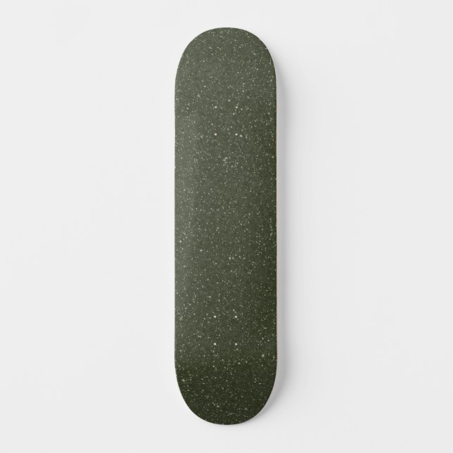 Textured Moss Green Skateboard Deck – Customisable (Front)