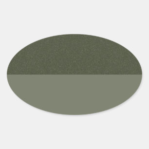 Textured Moss Split Oval Sticker – Customisable