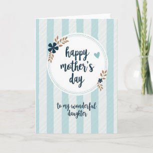 Textured Mothers Day Blues Card