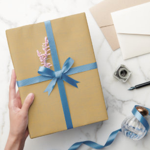 Textured Mustard Wrapping Paper