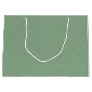 Textured muted green. large gift bag