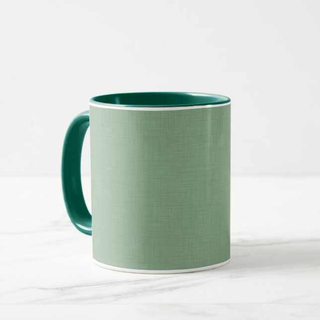 Textured muted green. mug (Front Left)
