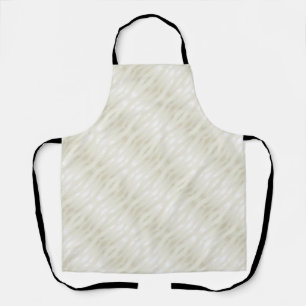 Textured noble light beige and white apron
