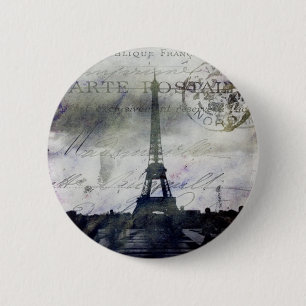 Textured Paris in Lavender 6 Cm Round Badge