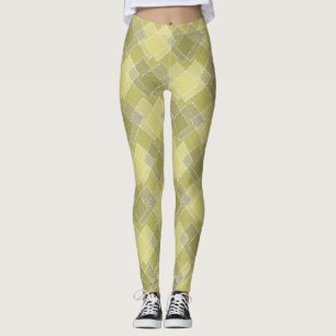Textured patchwork patchwork multicolored patches leggings
