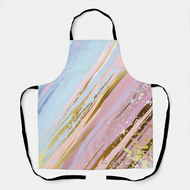 Textured Pink Background Apron (Front)