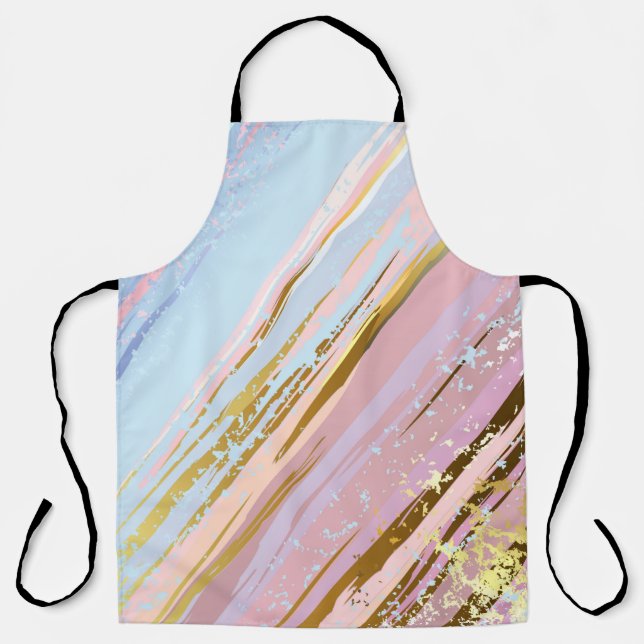 Textured Pink Background Apron (Front)