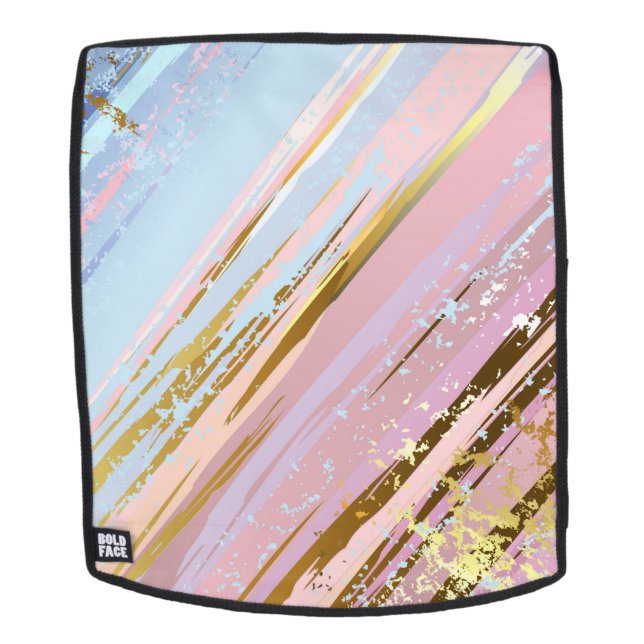 Textured Pink Background Backpack (Removable Face)