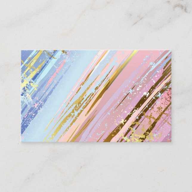 Textured Pink Background Business Card (Front)