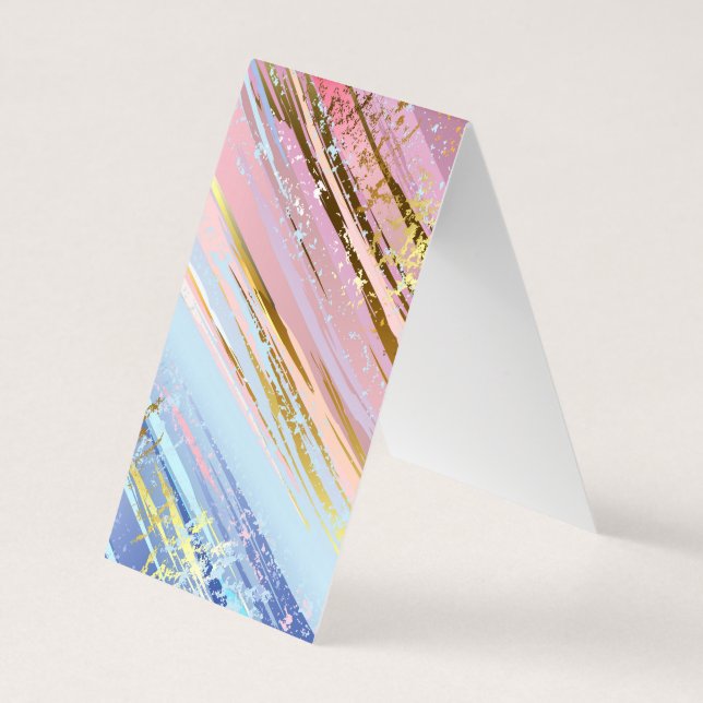 Textured Pink Background Business Card (Back)