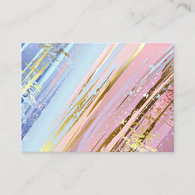 Textured Pink Background Calling Card (Front)