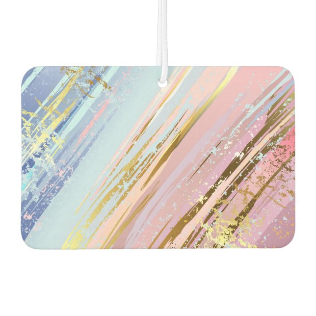 Textured Pink Background Car Air Freshener (Front)