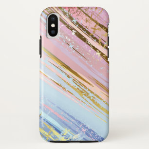 Textured Pink Background iPhone X Case