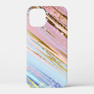 Textured Pink Background iPhone 12 Mini Case