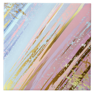 Textured Pink Background Ceramic Tile