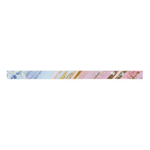 Textured Pink Background Grosgrain Ribbon