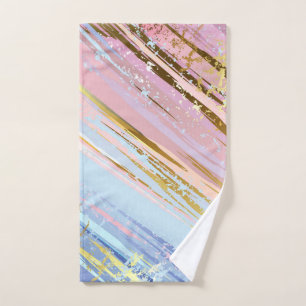 Textured Pink Background Hand Towel