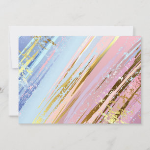 Textured Pink Background Holiday Card