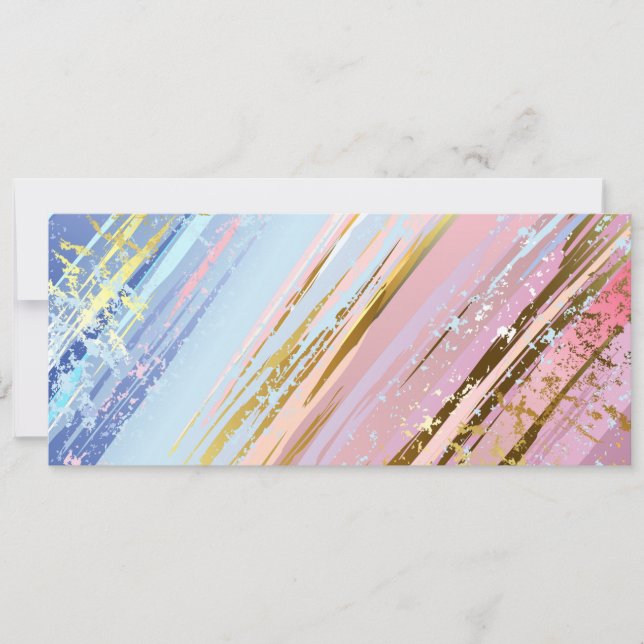 Textured Pink Background Holiday Card (Front)