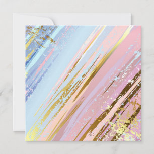 Textured Pink Background Holiday Card
