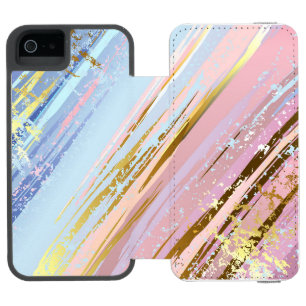 Textured Pink Background Incipio Watson™ iPhone 5 Wallet Case