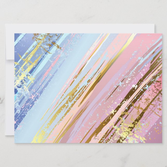 Textured Pink Background Invitation (Front)