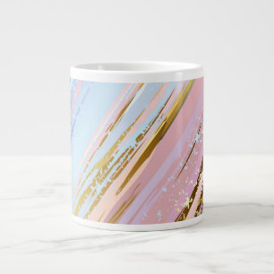 Textured Pink Background Large Coffee Mug